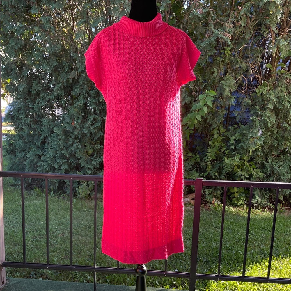CALEDONIA SIZE M/L Elegant Pink Knit Dress